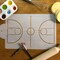 Basketball Court 1/4 Sheet Cake Stencil | C1020 by Designer Stencils |